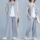 Set : Vest + Pants + Suspender