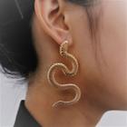 Snake Drop Ear Stud