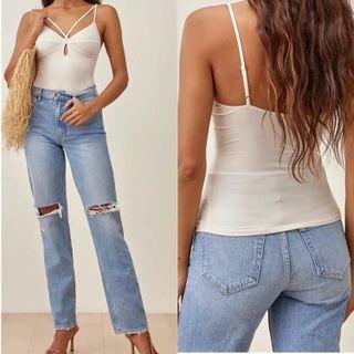Cross Strap Cutout Camisole Top