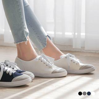 Colorblock Lace-up Sneakers