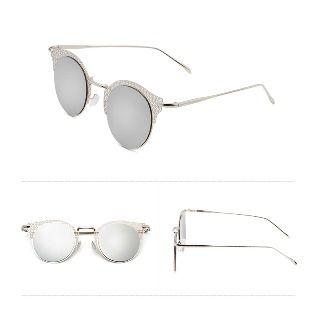 Cutout Frame Round Sunglasses