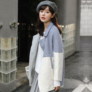 Two-tone Double-breasted Jacket