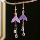 Faux Crystal Mermaid Tail Drop Earring