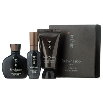 Sulwhasoo - Men Basic Kit: Refreshing Cleansing Foam 15ml + Inner Harging Serum 15ml + Skin Reinforcing Emulsion 8ml 3 Pcs