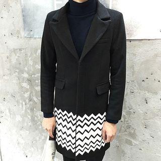 Chevron Zip Coat