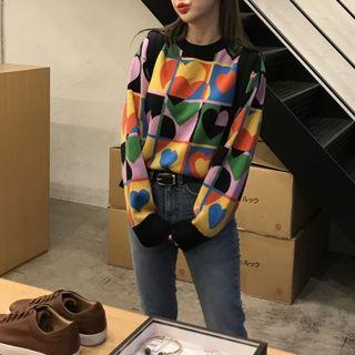 Heart Pattern Sweater
