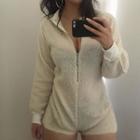 Zip-up Fleece Playsuit