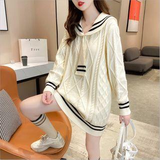 Sailor Collar Sweater Dress