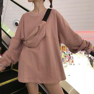 Set: Plain Pullover + Crossbody Bag