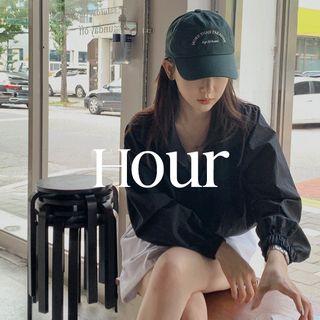 High-neck Band-hem Jacket