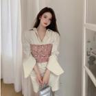 Glitter Camisole Top / Long-sleeve Shirt A-line Dress