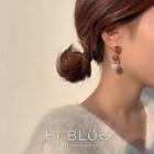 Furry Pom Pom Earring