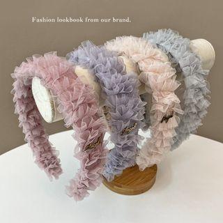 Mesh Ruffle Headband