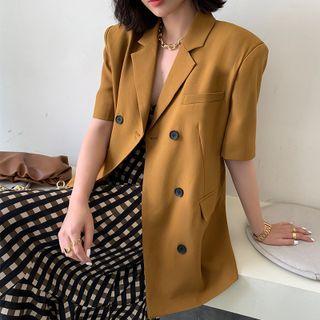 Short-sleeve Double Breasted Jacket