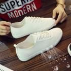 Faux-leather Cutout Sneakers