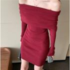 Cold Shoudler Sheath Dress