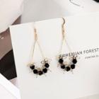 Bead & Flower Dangle Earring
