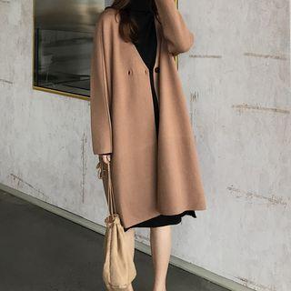 Button Knit Coat