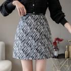 Zebra Printed Mini Skirt