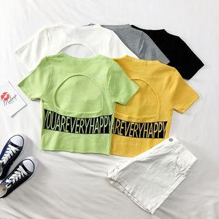 Open-back Summer-knit Top