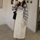 Striped Pullover / Overall Dress