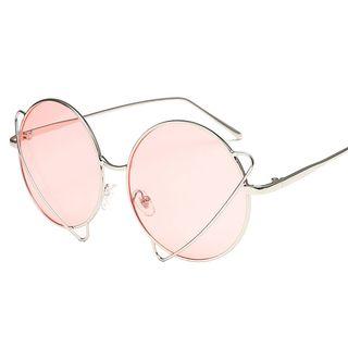 Planet Round Metal Frame Sunglasses