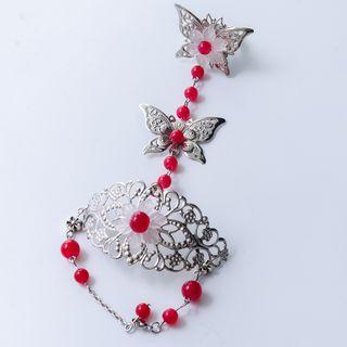 Bracelet With Butterfly Ring