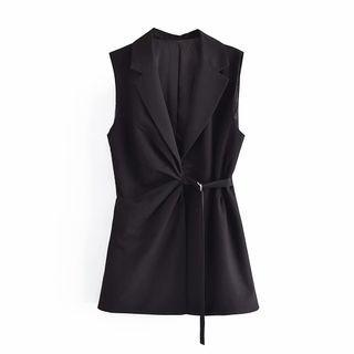 Sleeveless Tied Vest