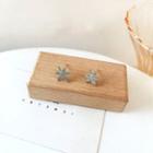 Maple Leaf Earrings Silver - One Size