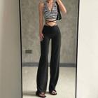 Strappy High-waist Loose-fit Pants