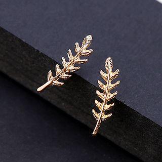 Alloy Leaf Earring As Shown In Figure - One Size