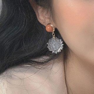 Sunflower Dangle Earring 1 Pair - 0357a - One Size