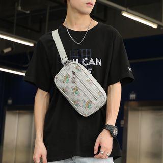 Tiger-pattern Belt Bag White - One Size