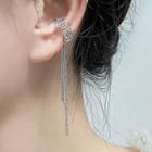 Chain Cuff Earring 1pc - Silver - One Size