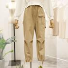 Drawstring Cuff Worker Pants
