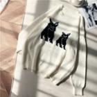 Cartoon Cat Sweater