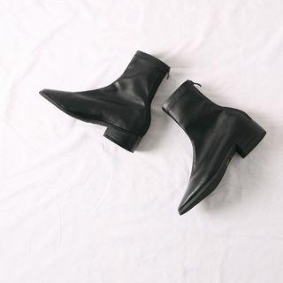 Low-heel Fleece-lined Ankle Boots