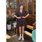 Sailor-collar Star Pattern Shirtdress