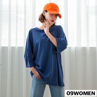 Plus Size 3/4-sleeve T-shirt