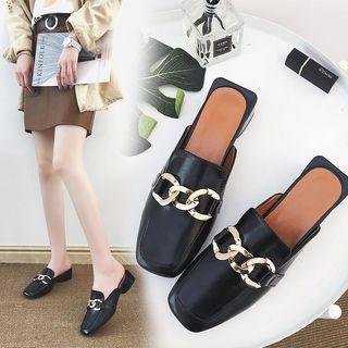 Chained Slide Loafers
