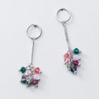 Beaded Dangle Earring 1 Pair - Multicolor - One Size