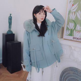 Fleeced Hooded Jacket