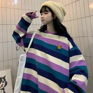 Striped Print Sweatshirt