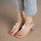 Crystal High-heel Sandals