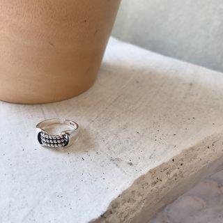Rope Open Ring K653 - Silver - One Size