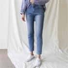Couple Distressed Slim-fit Jeans