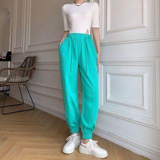 Lightweight High-waist Jogger Pants