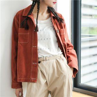 Pocket Long-sleeve Denim Jacket