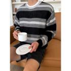 Stripe Linen Blend Sweater