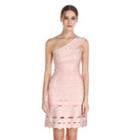Single Shoulder Sleeveless A-line Dress